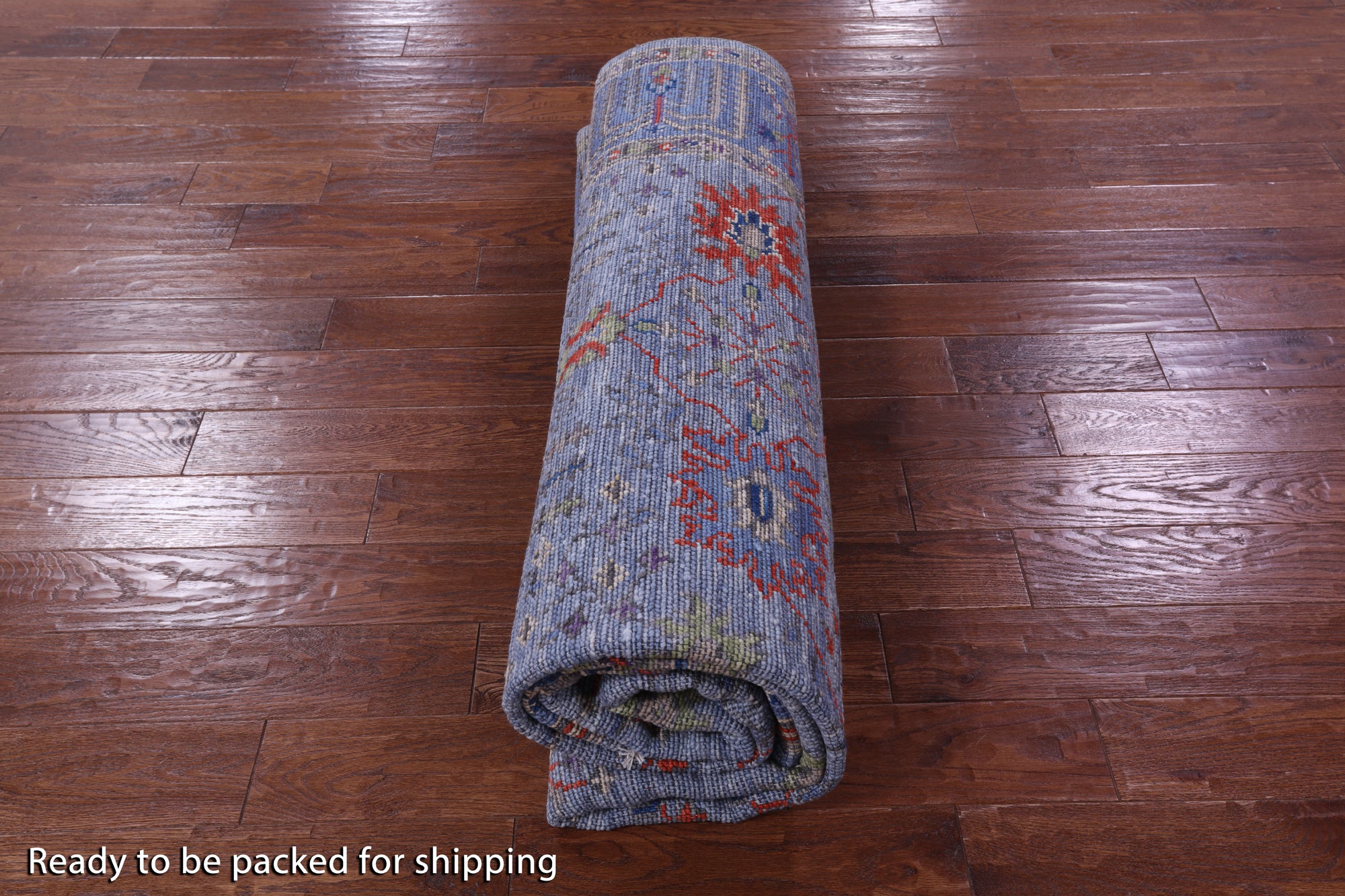 Blue Persian Ziegler Hand Knotted Wool Rug - 8' 5" X 10' 2" - Golden Nile