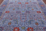 Blue Persian Ziegler Hand Knotted Wool Rug - 8' 5" X 10' 2" - Golden Nile