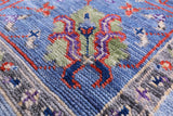 Blue Persian Ziegler Hand Knotted Wool Rug - 8' 5" X 10' 2" - Golden Nile