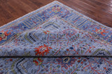 Blue Persian Ziegler Hand Knotted Wool Rug - 8' 5" X 10' 2" - Golden Nile