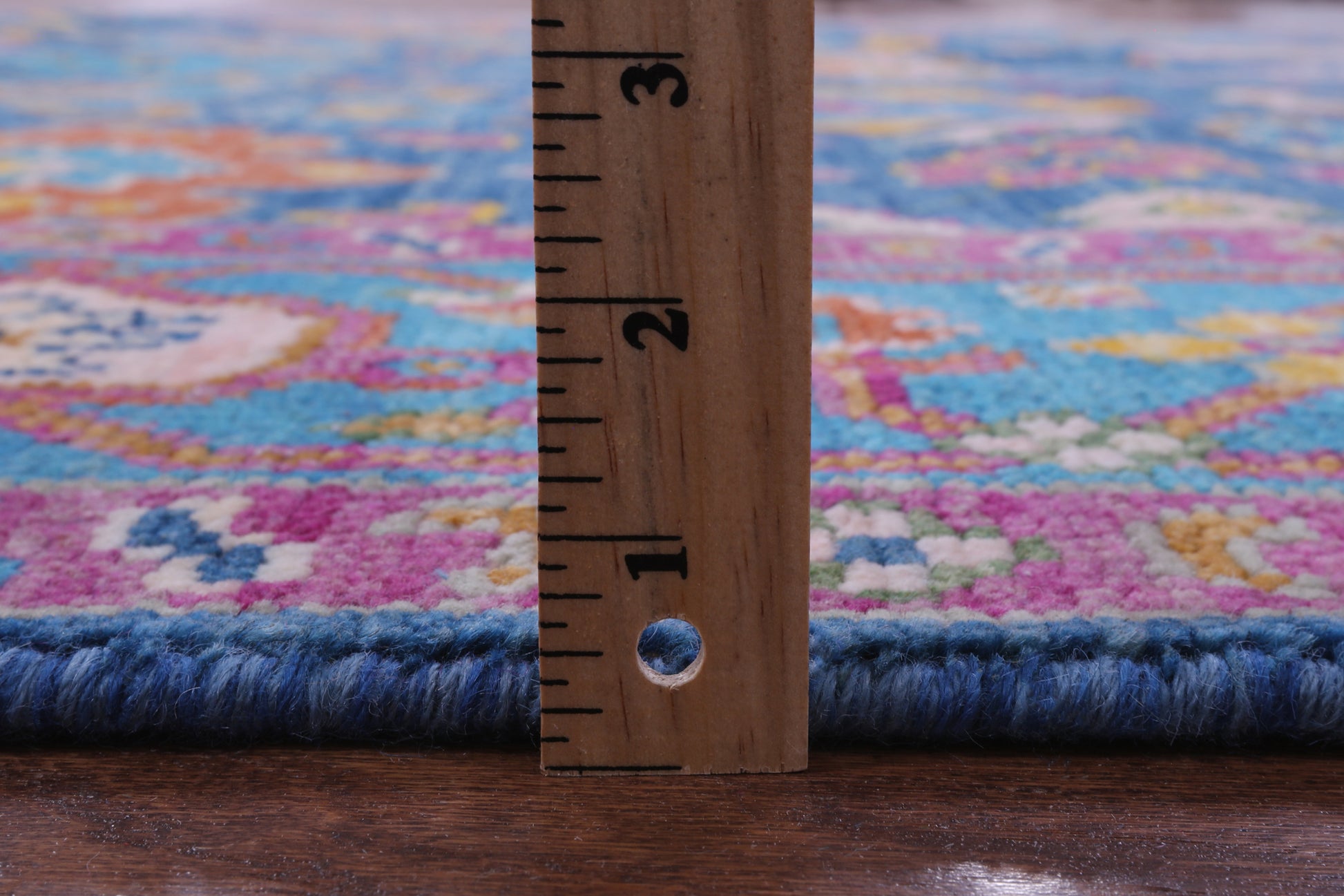 Blue Turkish Oushak Hand Knotted Wool Rug - 8' 0" X 10' 7" - Golden Nile