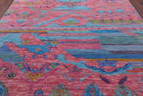 Tribal Persian Gabbeh Handmade Wool Rug - 8' 1" X 10' 0" - Golden Nile