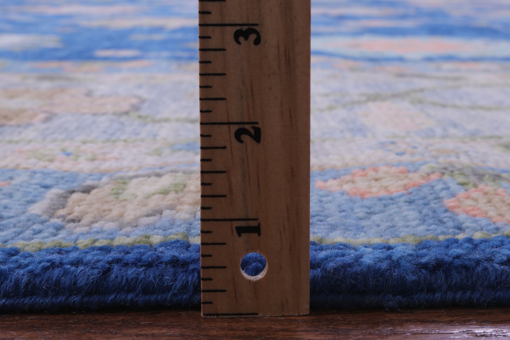 Blue Turkish Oushak Hand Knotted Wool Rug - 12' 0" X 15' 2" - Golden Nile