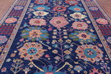 Blue Turkish Oushak Hand Knotted Wool Rug - 9' 2" X 11' 10" - Golden Nile
