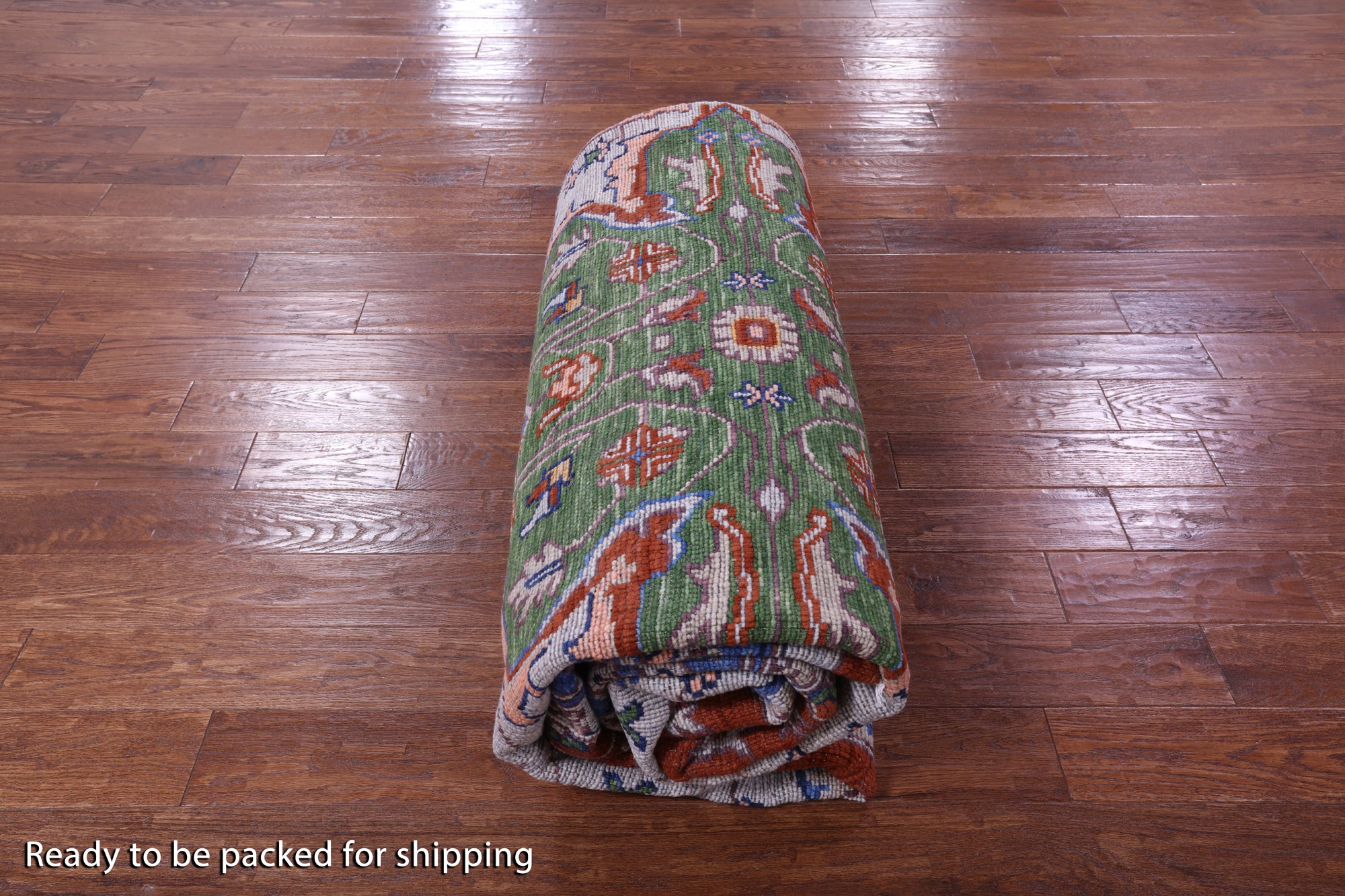 Persian Fine Serapi Hand Knotted Wool Rug - 9' 6" X 12' 4" - Golden Nile