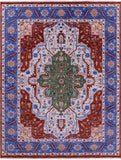 Persian Fine Serapi Hand Knotted Wool Rug - 9' 6" X 12' 4" - Golden Nile