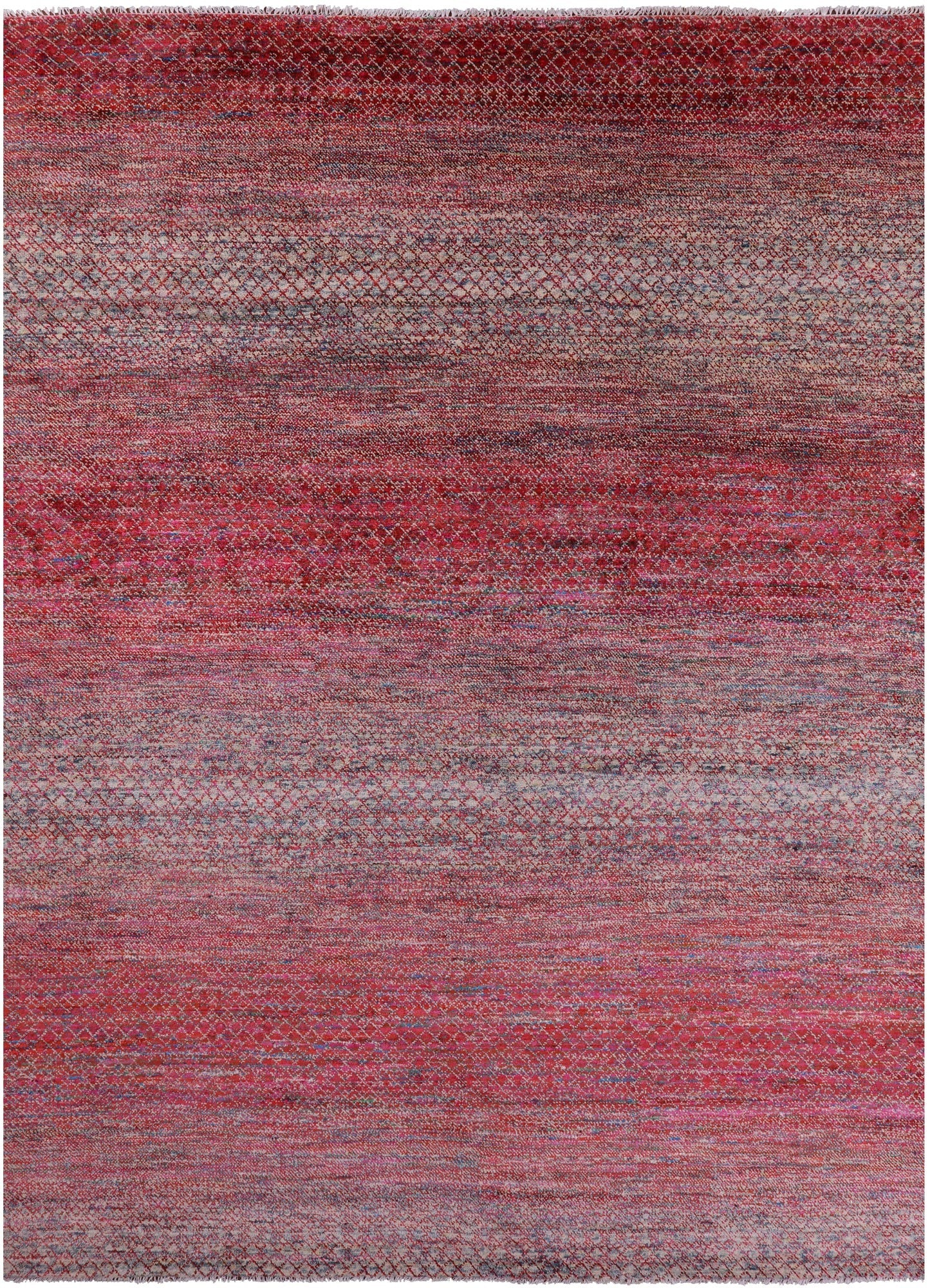 Savannah Grass Hand Knotted Wool & Silk Rug - 10' 2" X 13' 10" - Golden Nile