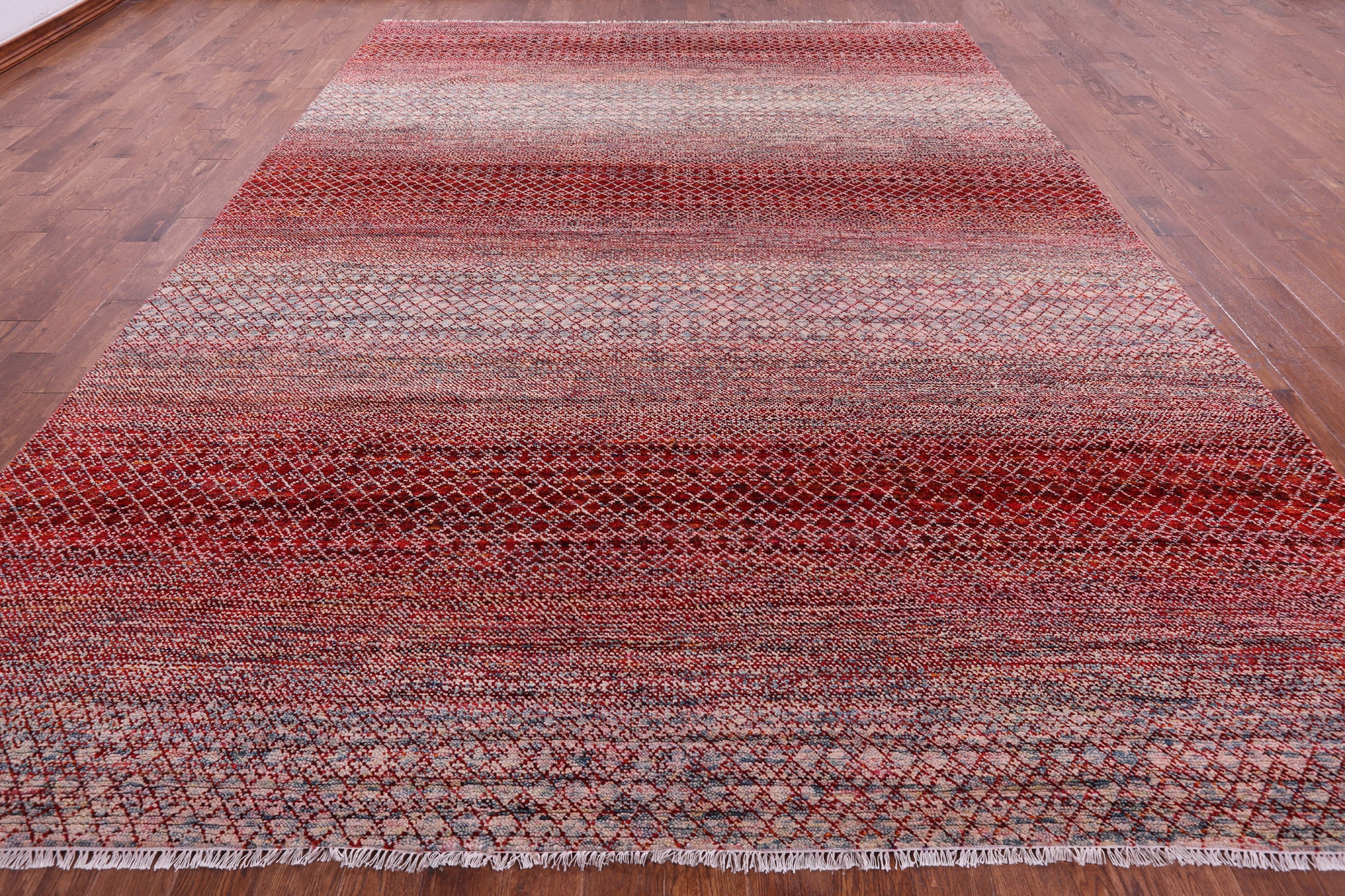 Savannah Grass Handmade Wool & Silk Rug - 10' 2" X 13' 7" - Golden Nile