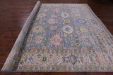 Turkish Oushak Hand Knotted Wool Rug - 10' 4" X 14' 0" - Golden Nile