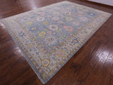 Turkish Oushak Hand Knotted Wool Rug - 10' 4" X 14' 0" - Golden Nile
