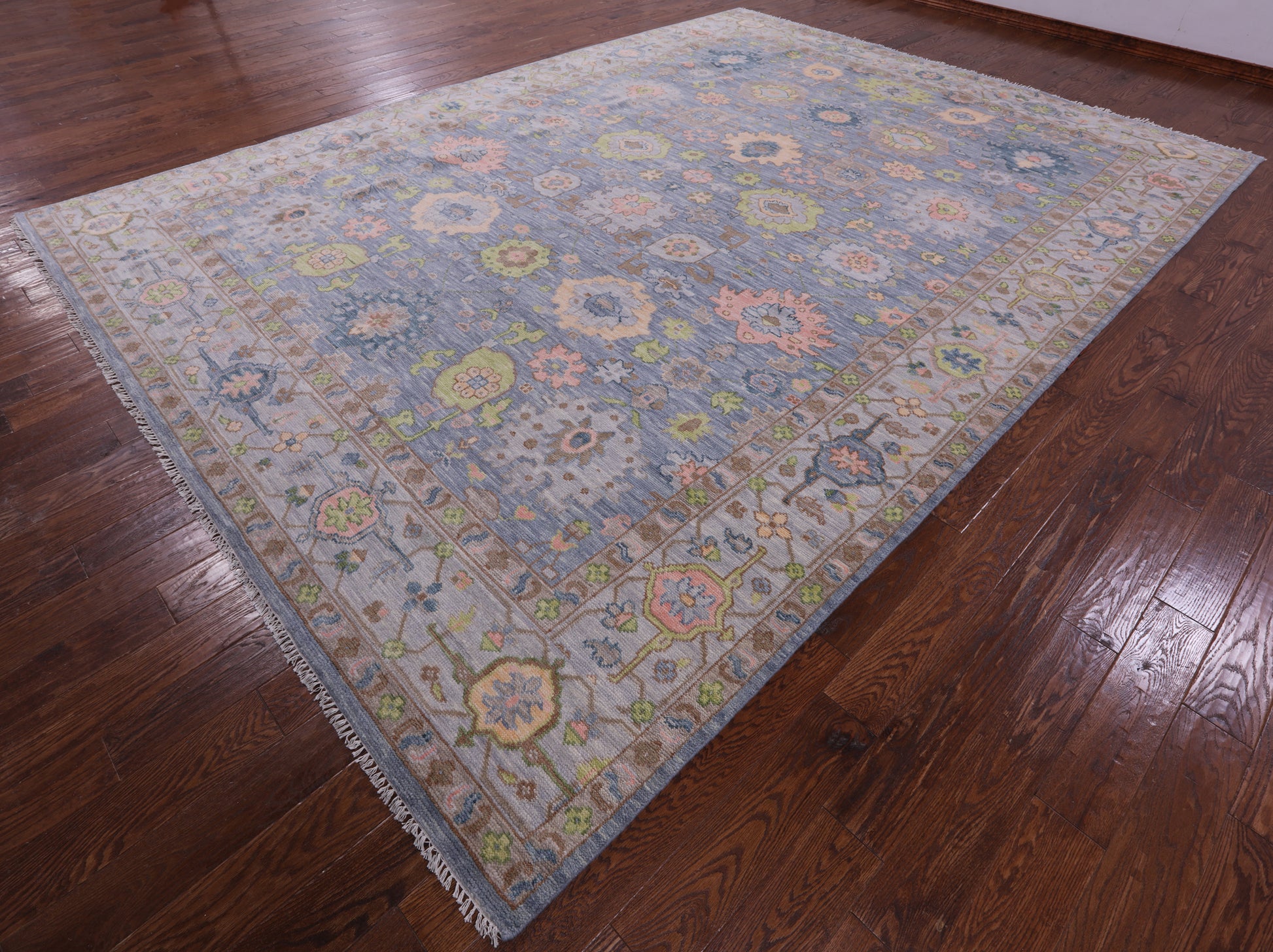 Turkish Oushak Hand Knotted Wool Rug - 10' 4" X 14' 0" - Golden Nile