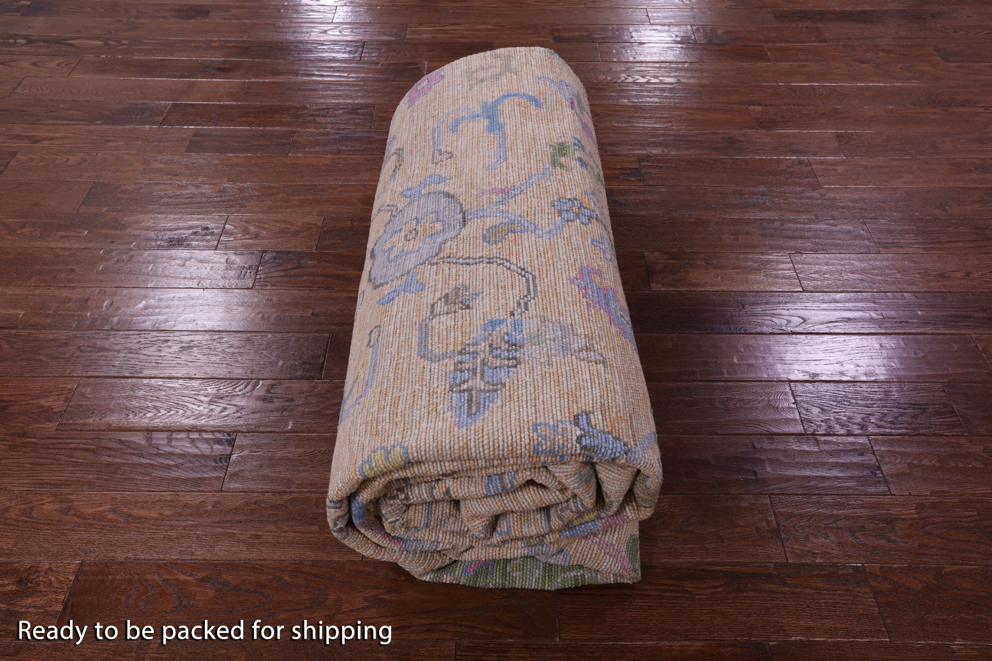 Turkish Oushak Hand Knotted Wool Rug - 10' 3" X 14' 5" - Golden Nile