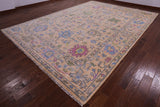 Turkish Oushak Hand Knotted Wool Rug - 10' 3" X 14' 5" - Golden Nile