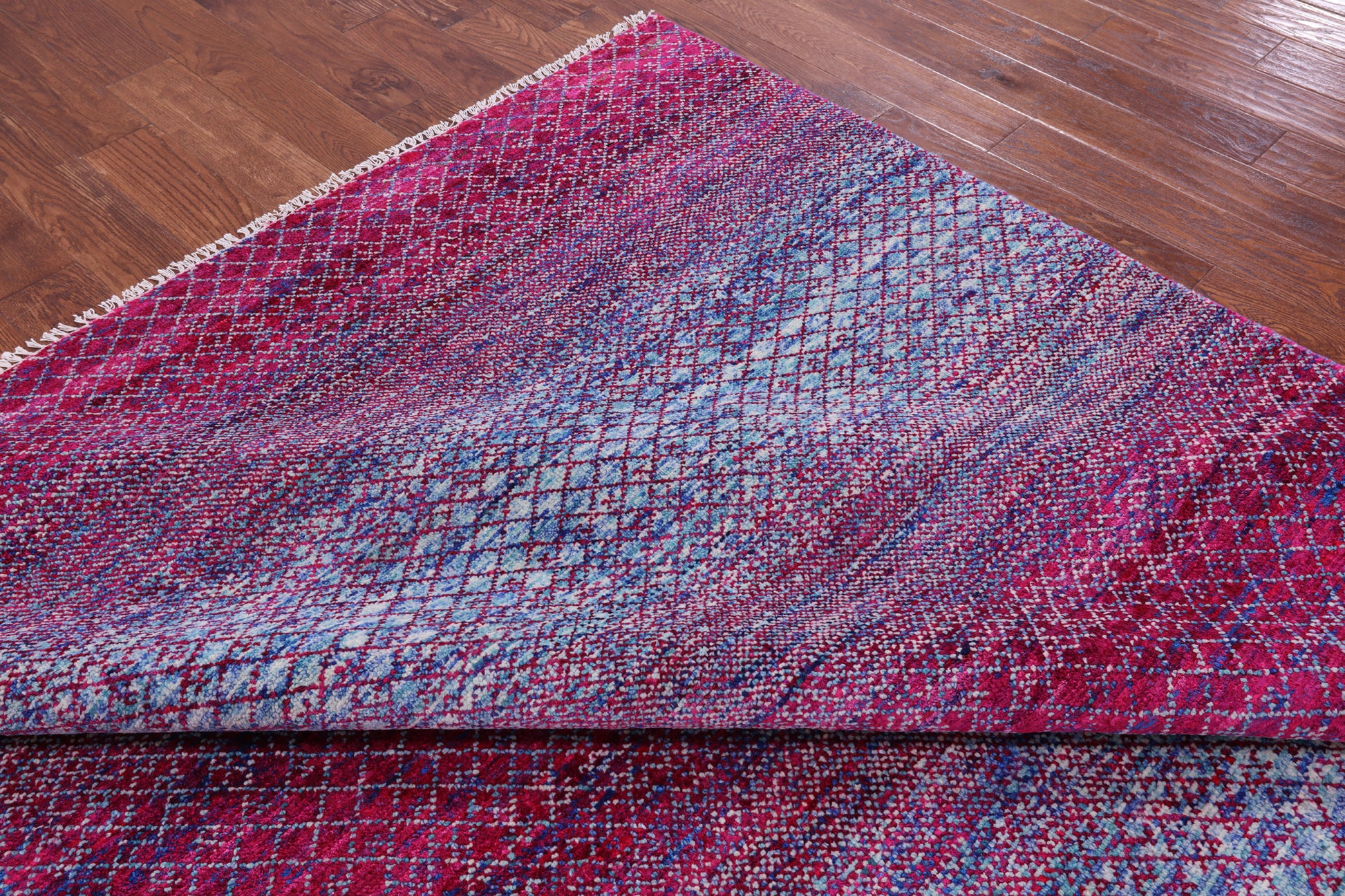 Savannah Grass Handmade Wool & Silk Rug - 9' 2" X 12' 2" - Golden Nile