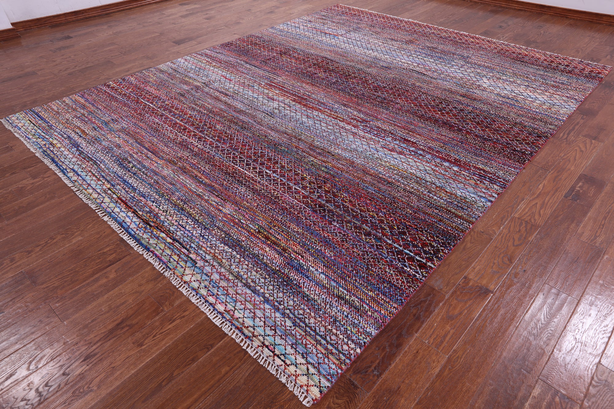 Savannah Grass Hand Knotted Wool & Silk Rug - 9' 1" X 11' 7" - Golden Nile