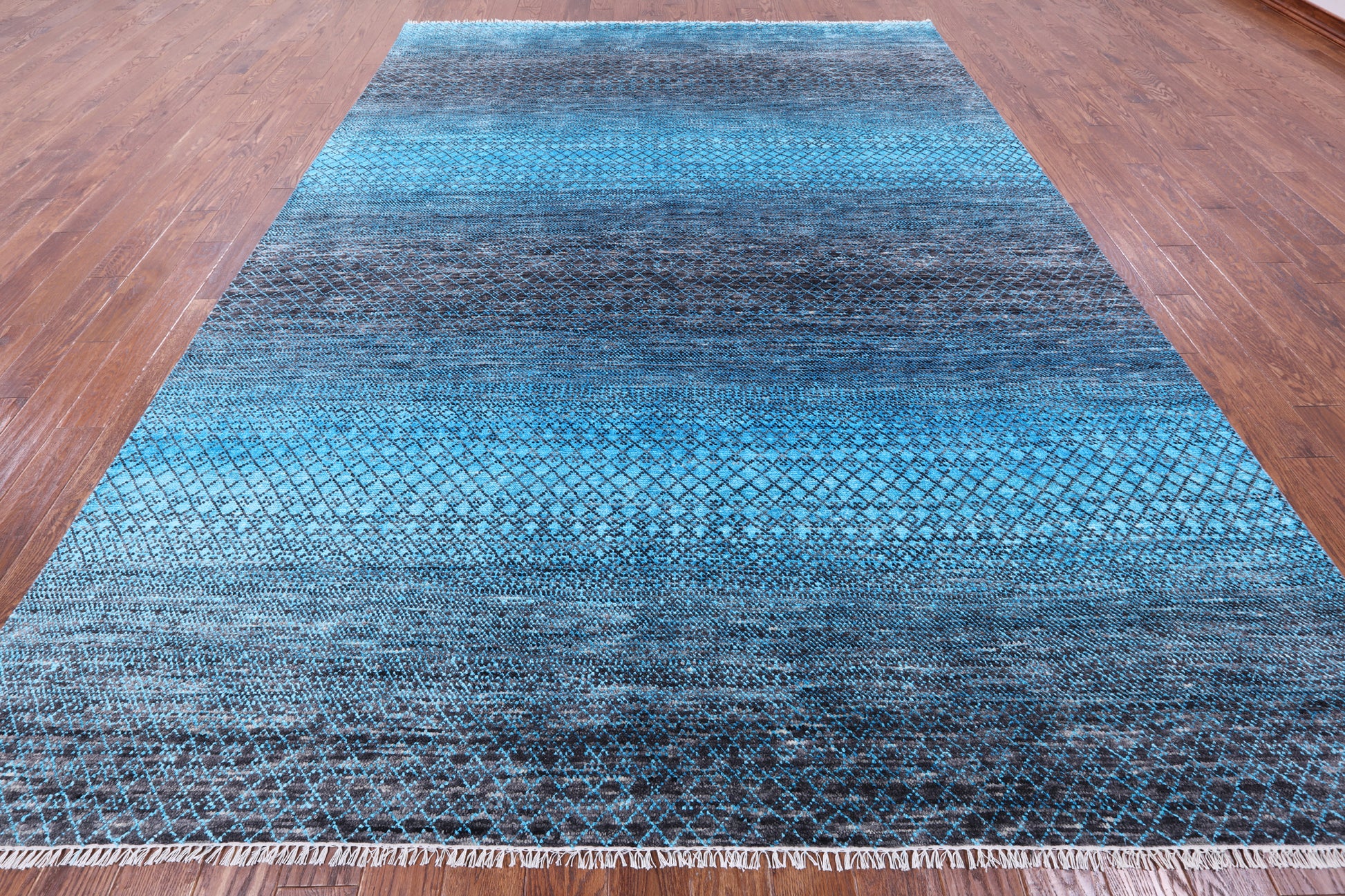 Savannah Grass Handmade Wool & Silk Rug - 8' 9" X 11' 8" - Golden Nile