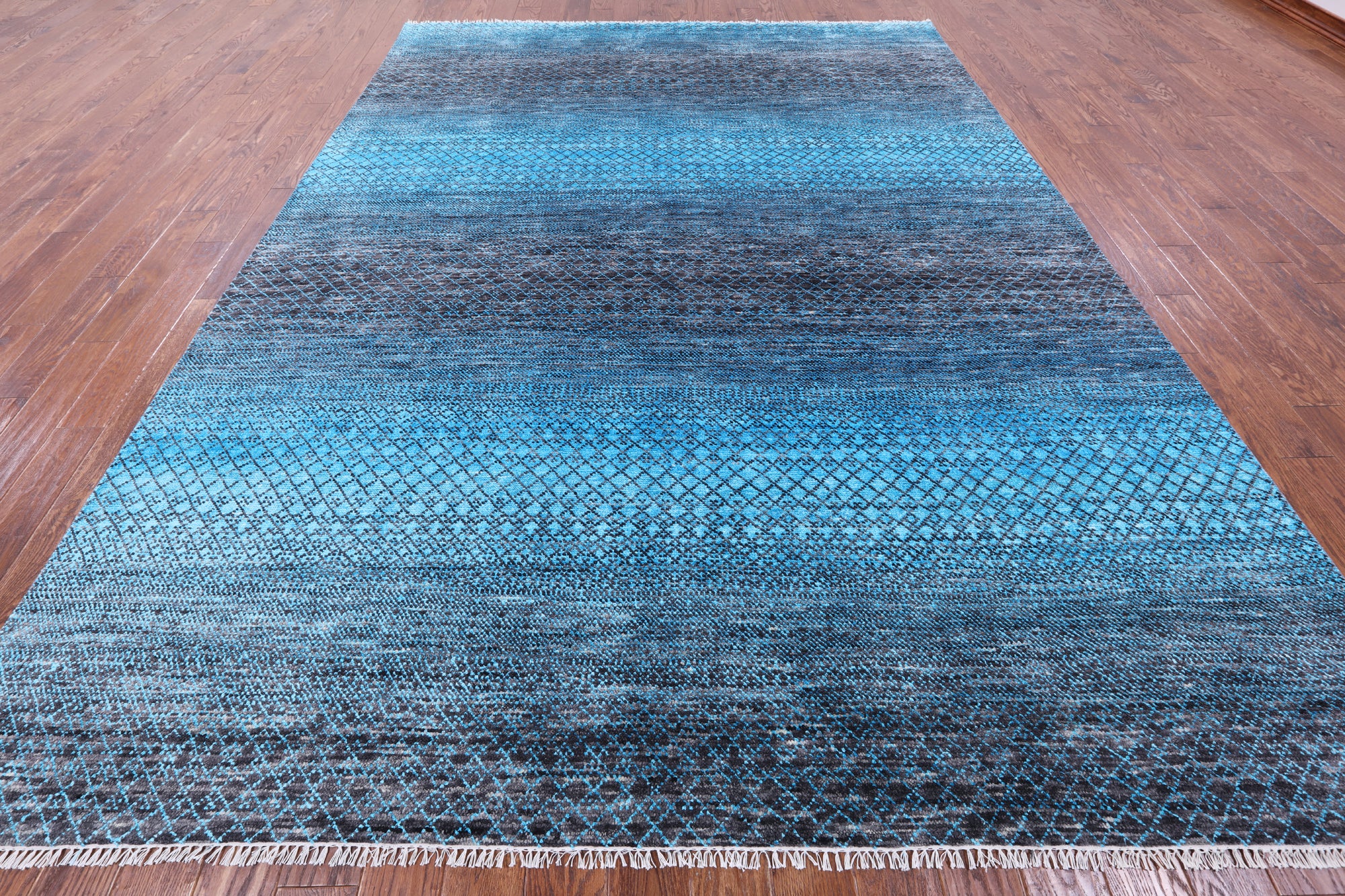 Savannah Grass Handmade Wool & Silk Rug - 8' 9" X 11' 8" - Golden Nile