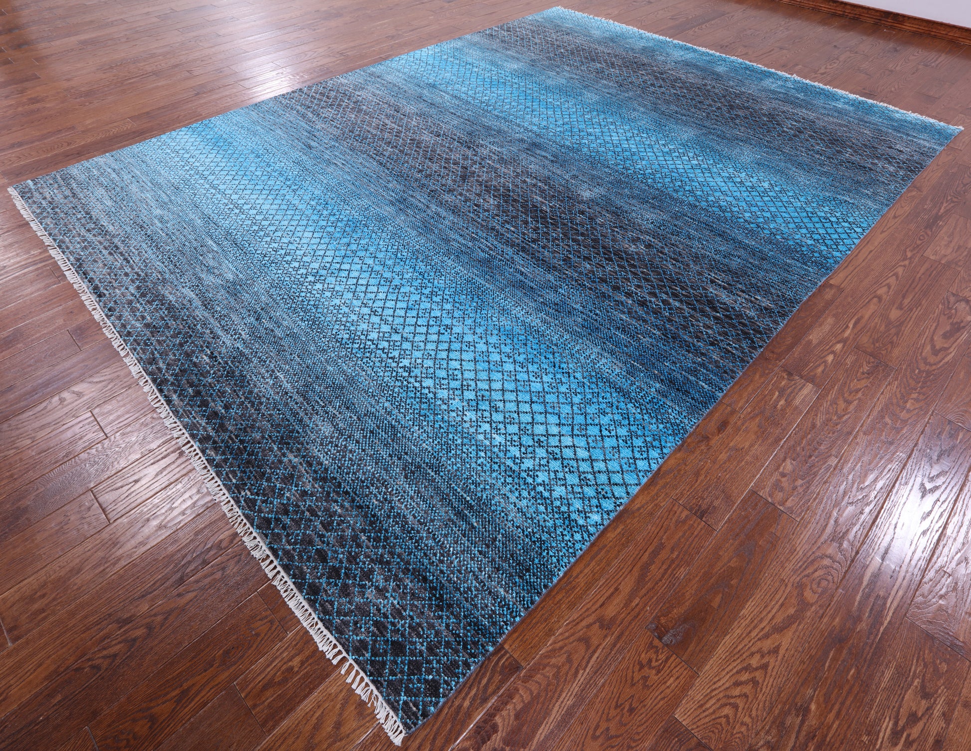 Savannah Grass Handmade Wool & Silk Rug - 8' 9" X 11' 8" - Golden Nile