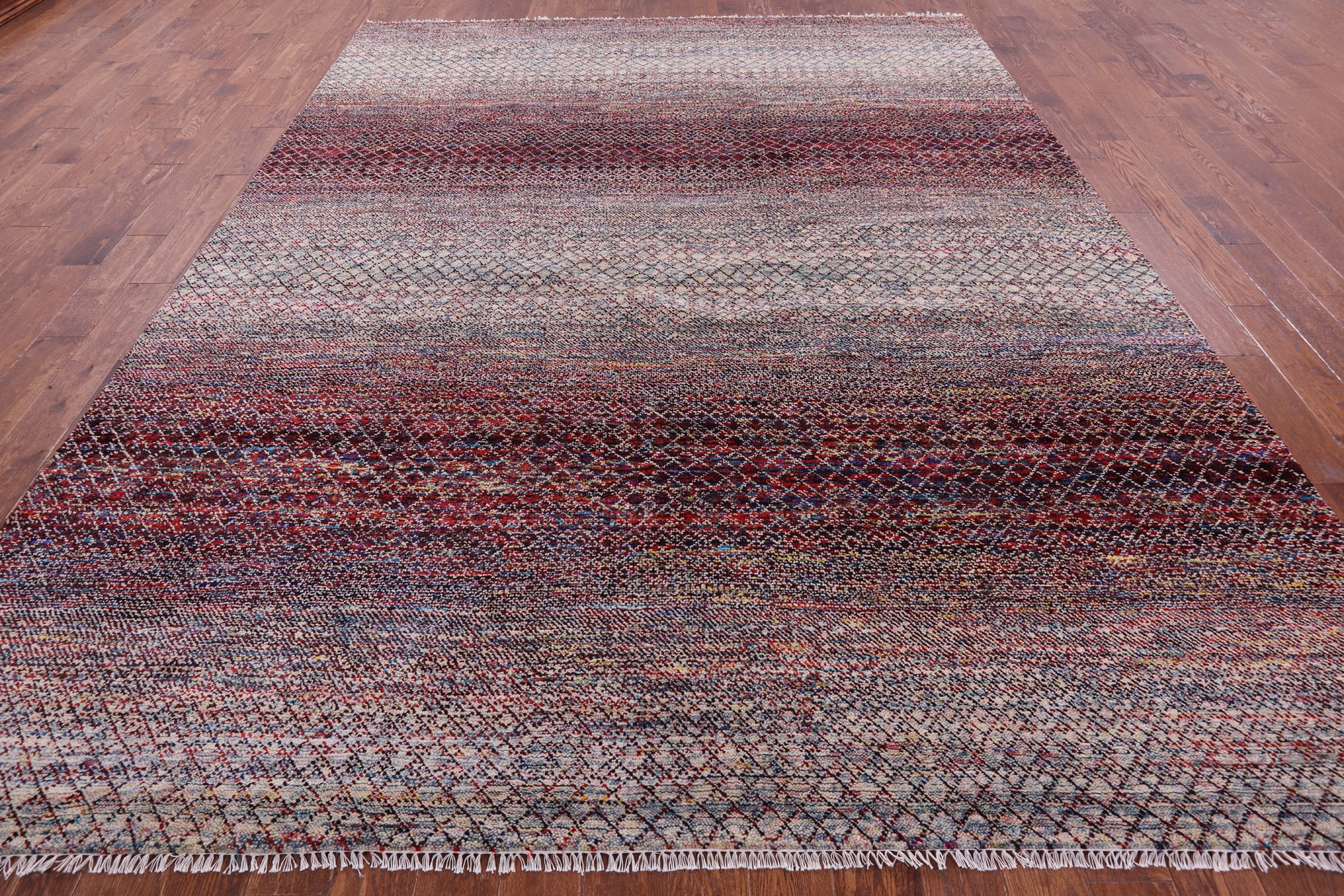 Savannah Grass Hand Knotted Wool & Silk Rug - 9' 1" X 11' 10" - Golden Nile