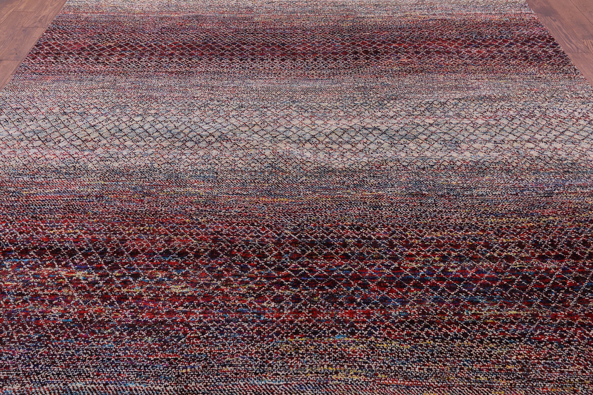 Savannah Grass Hand Knotted Wool & Silk Rug - 9' 1" X 11' 10" - Golden Nile