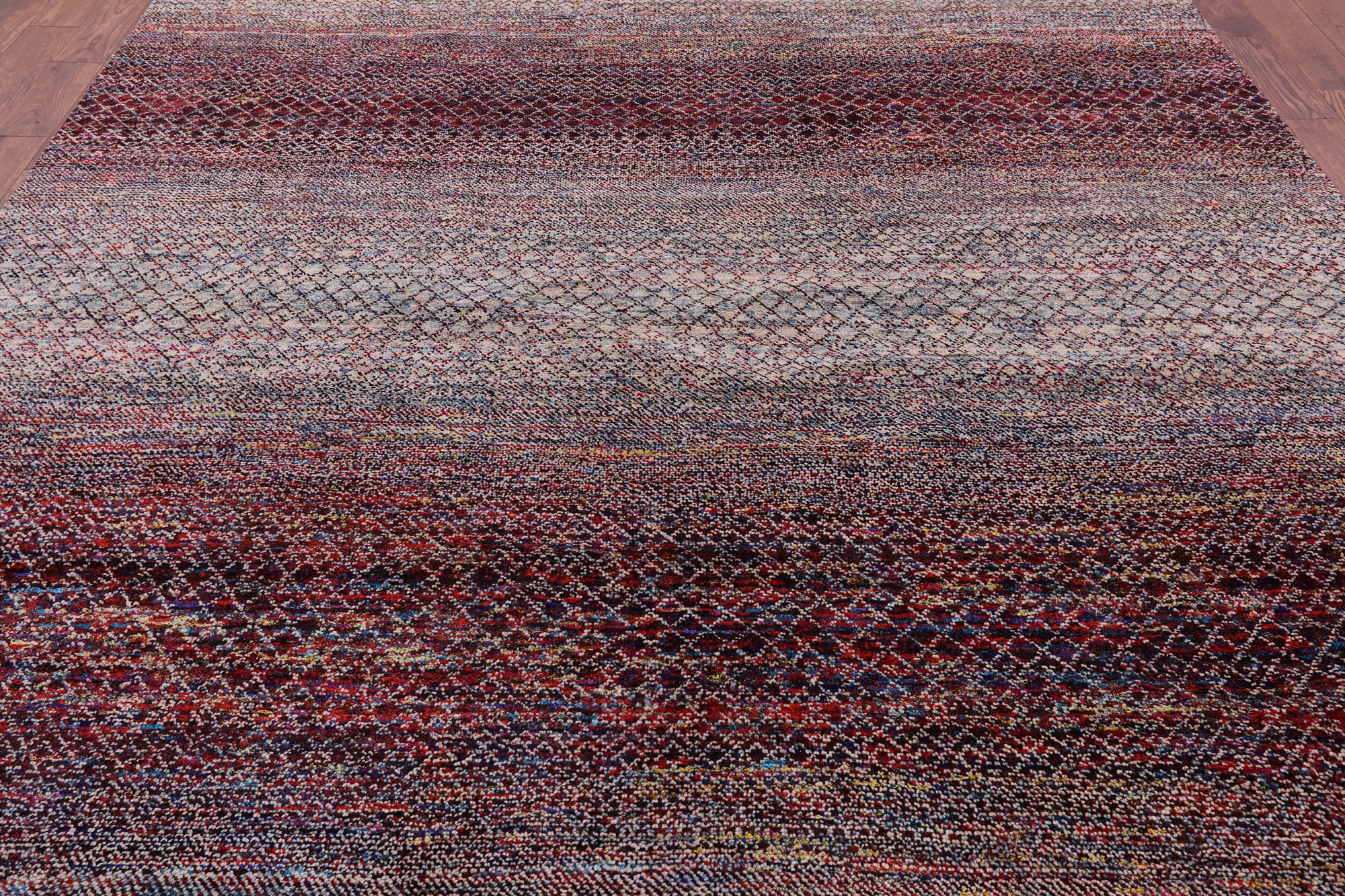 Savannah Grass Hand Knotted Wool & Silk Rug - 9' 1" X 11' 10" - Golden Nile