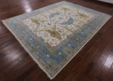 Oushak Hand Knotted Wool Area Rug - 9' 2" X 11' 10" - Golden Nile