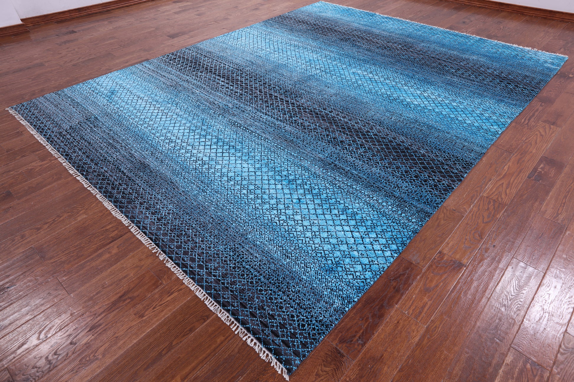 Savannah Grass Hand Knotted Wool & Silk Rug - 9' 0" X 11' 10" - Golden Nile