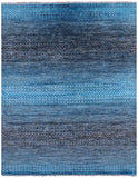 Savannah Grass Hand Knotted Wool & Silk Rug - 8' 1" X 10' 6" - Golden Nile