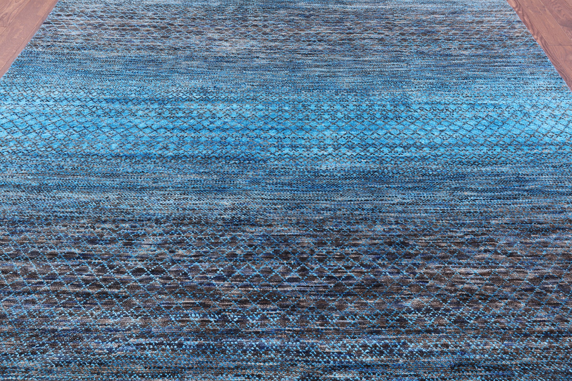 Savannah Grass Hand Knotted Wool & Silk Rug - 8' 1" X 10' 6" - Golden Nile