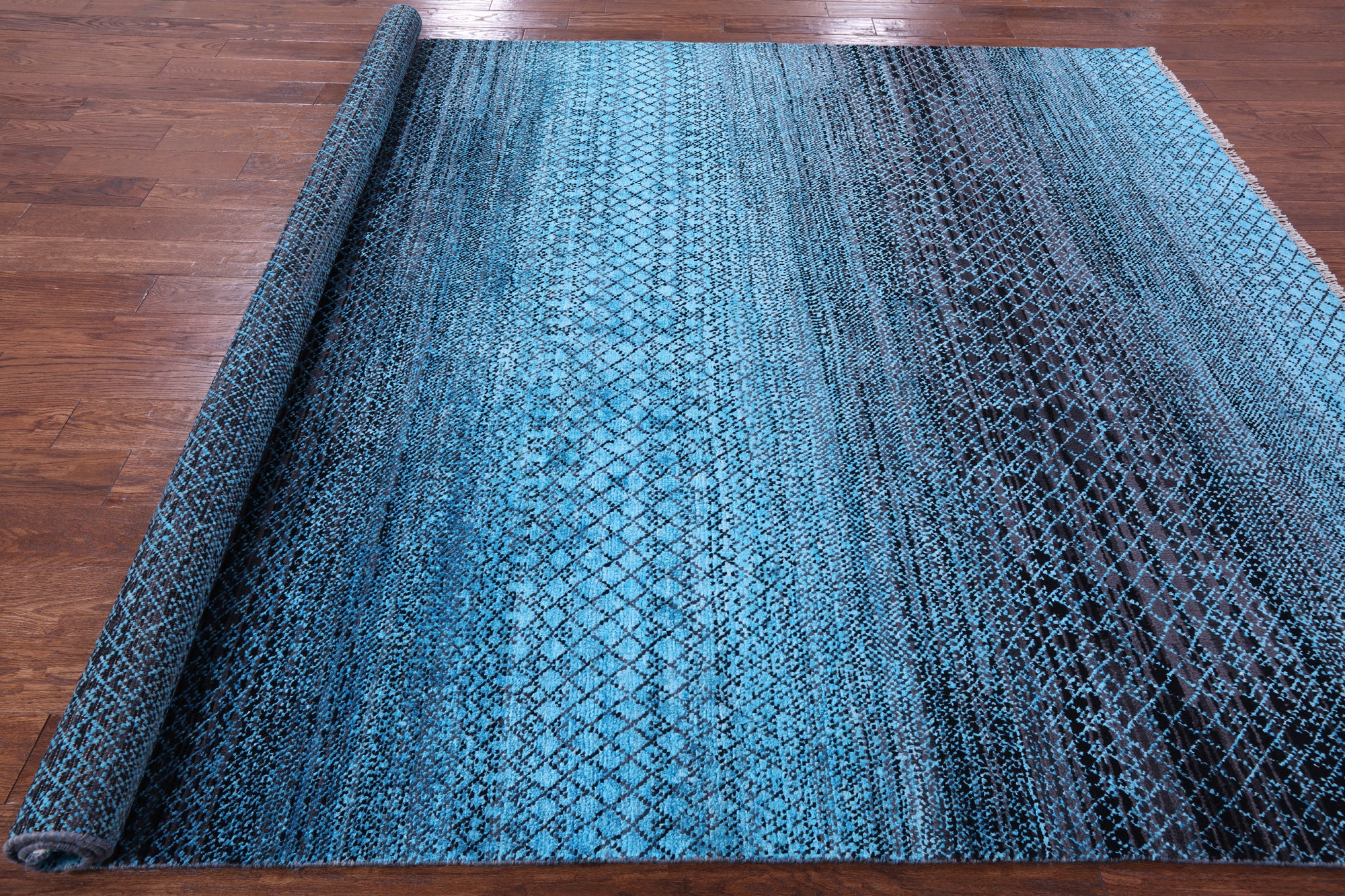 Savannah Grass Handmade Wool & Silk Rug - 7' 11" X 10' 2" - Golden Nile