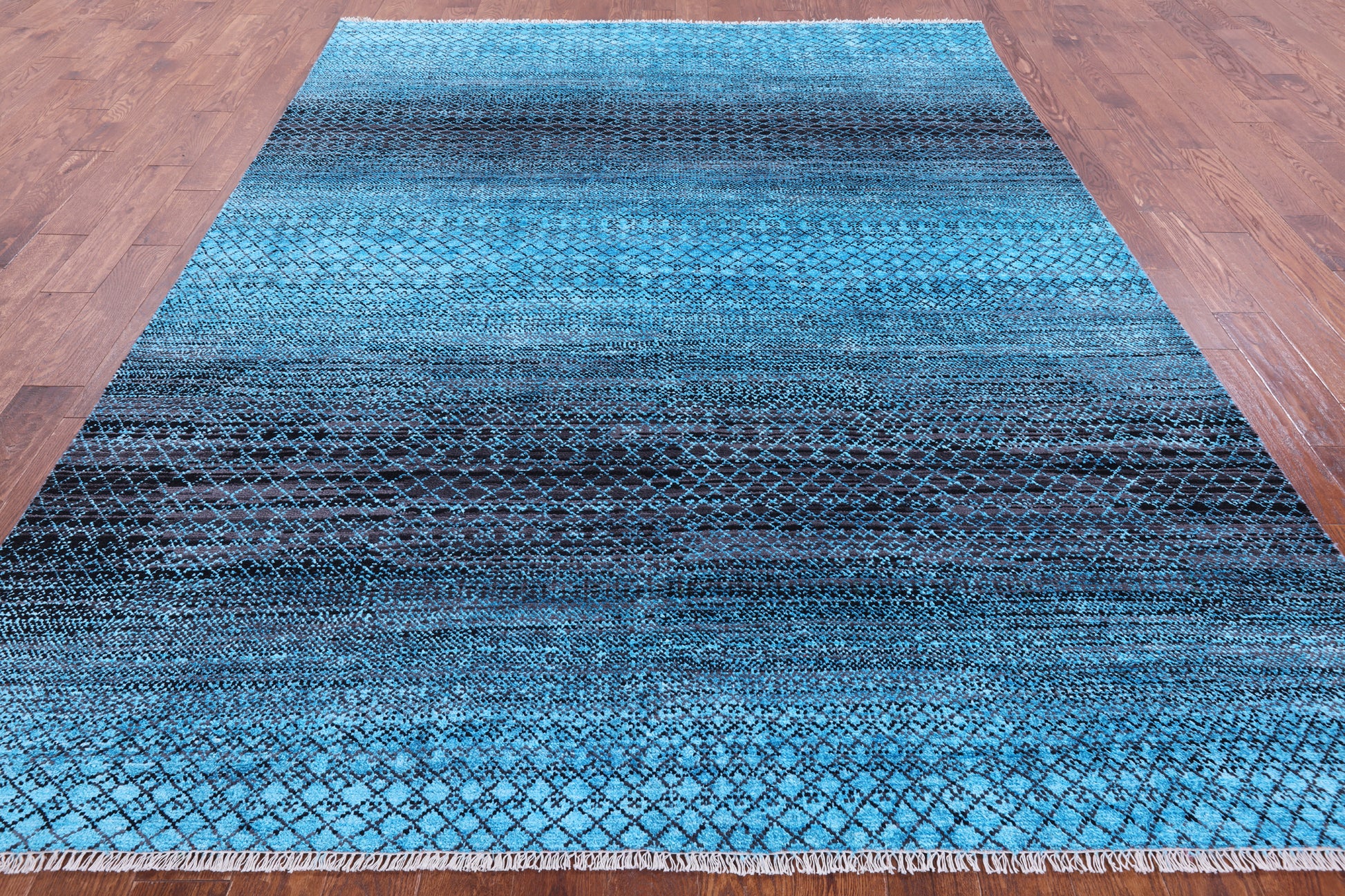 Savannah Grass Handmade Wool & Silk Rug - 7' 11" X 10' 2" - Golden Nile