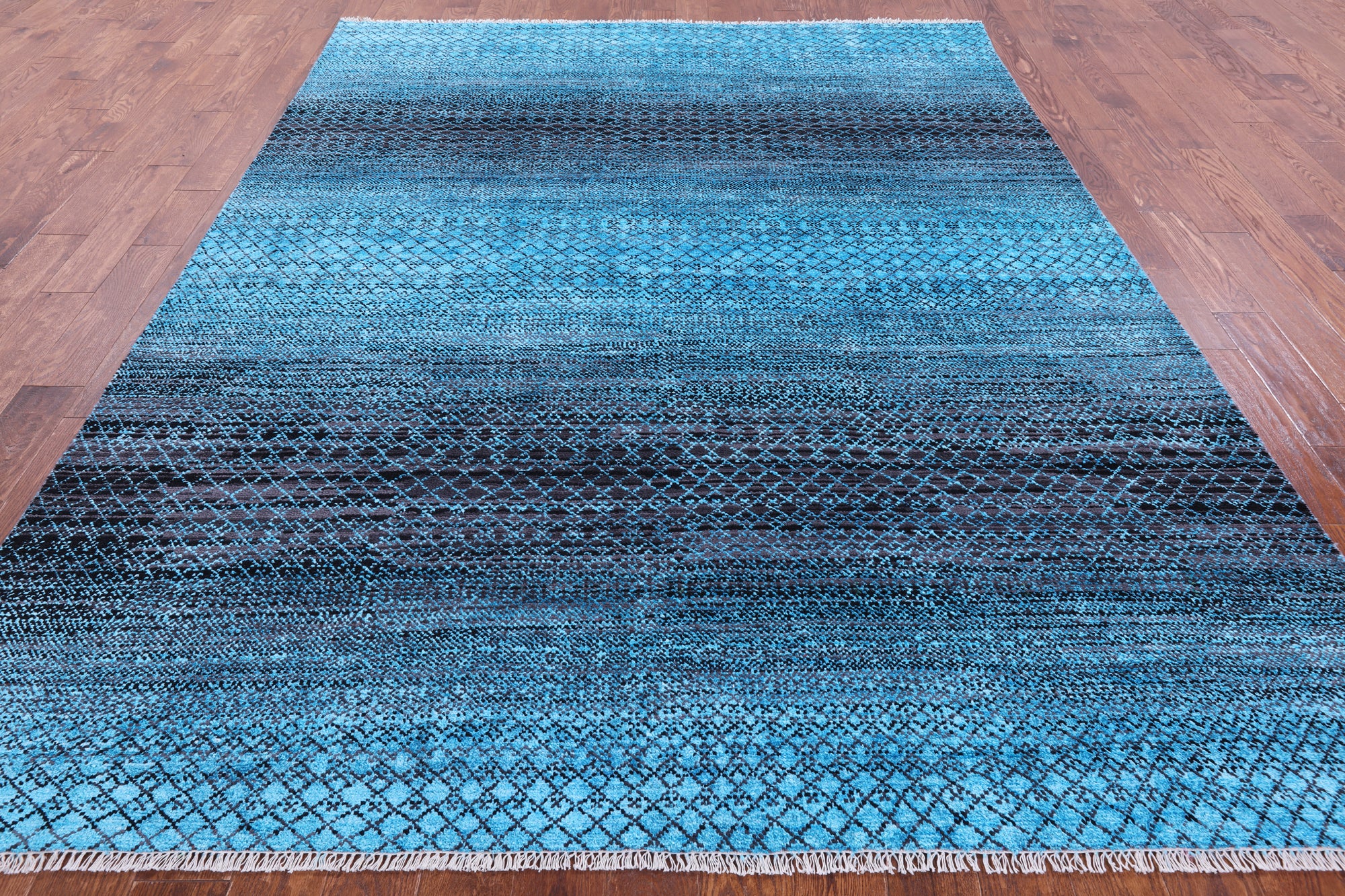 Savannah Grass Handmade Wool & Silk Rug - 7' 11" X 10' 2" - Golden Nile