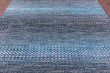 Savannah Grass Hand Knotted Wool & Silk Rug - 8' 1" X 9' 11" - Golden Nile