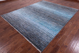 Savannah Grass Hand Knotted Wool & Silk Rug - 8' 1" X 9' 11" - Golden Nile