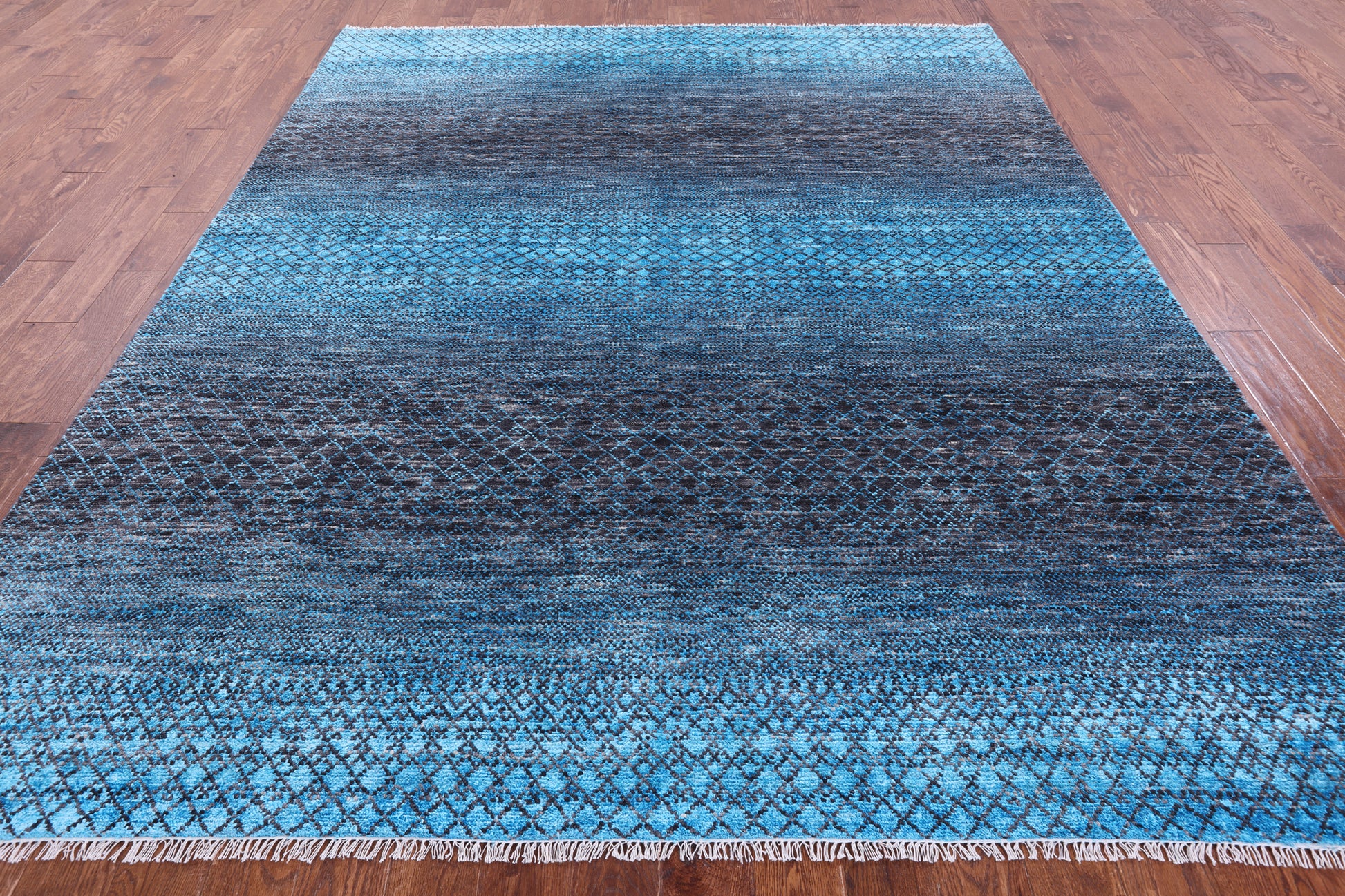 Savannah Grass Hand Knotted Wool & Silk Rug - 8' 2" X 10' 0" - Golden Nile