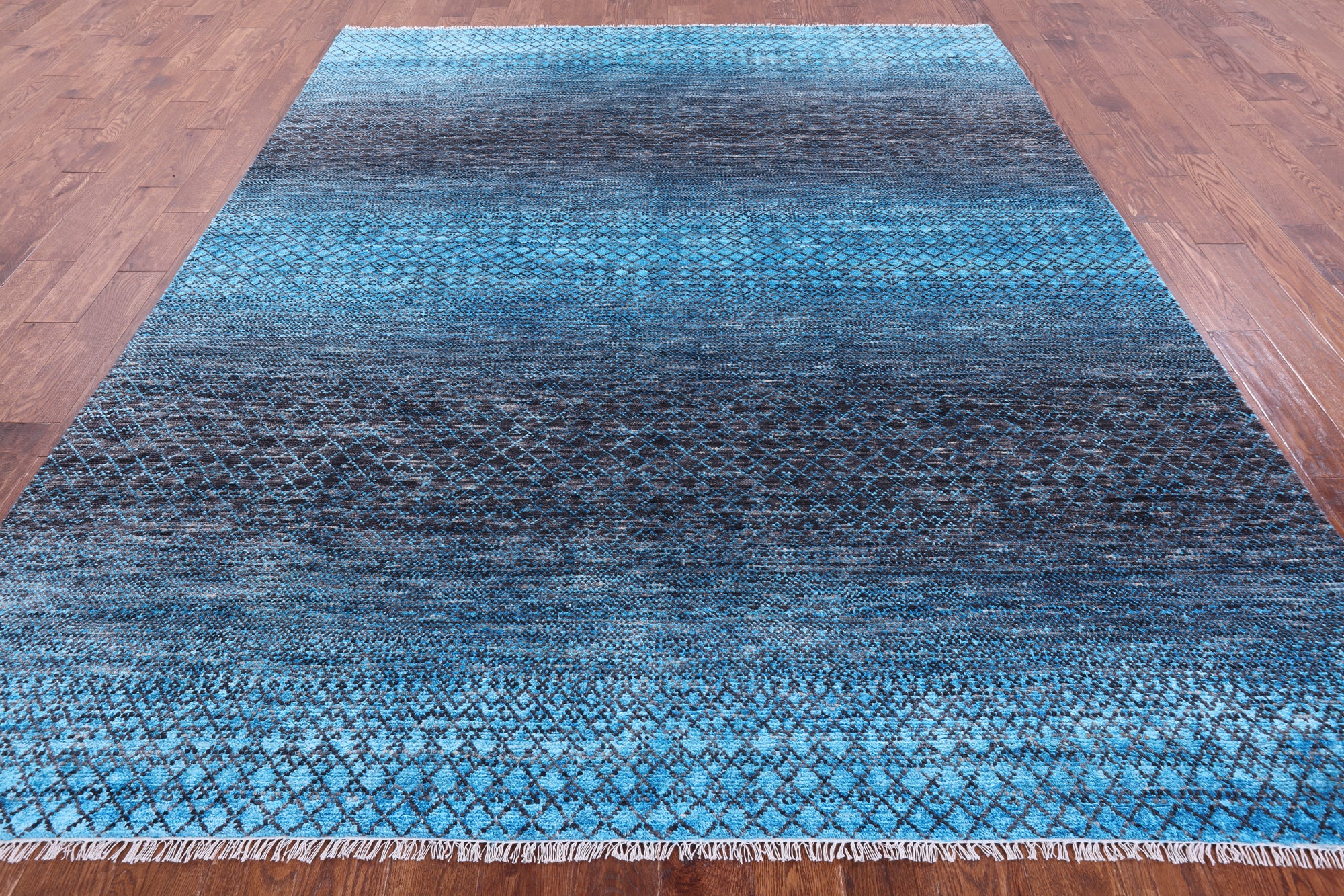 Savannah Grass Hand Knotted Wool & Silk Rug - 8' 2" X 10' 0" - Golden Nile