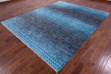 Savannah Grass Hand Knotted Wool & Silk Rug - 8' 2" X 10' 0" - Golden Nile