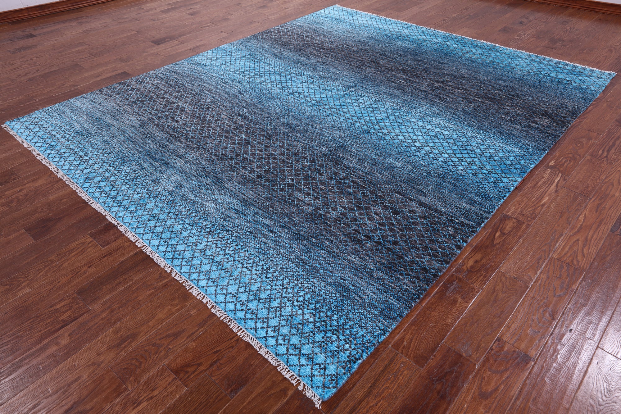 Savannah Grass Hand Knotted Wool & Silk Rug - 8' 2" X 10' 0" - Golden Nile