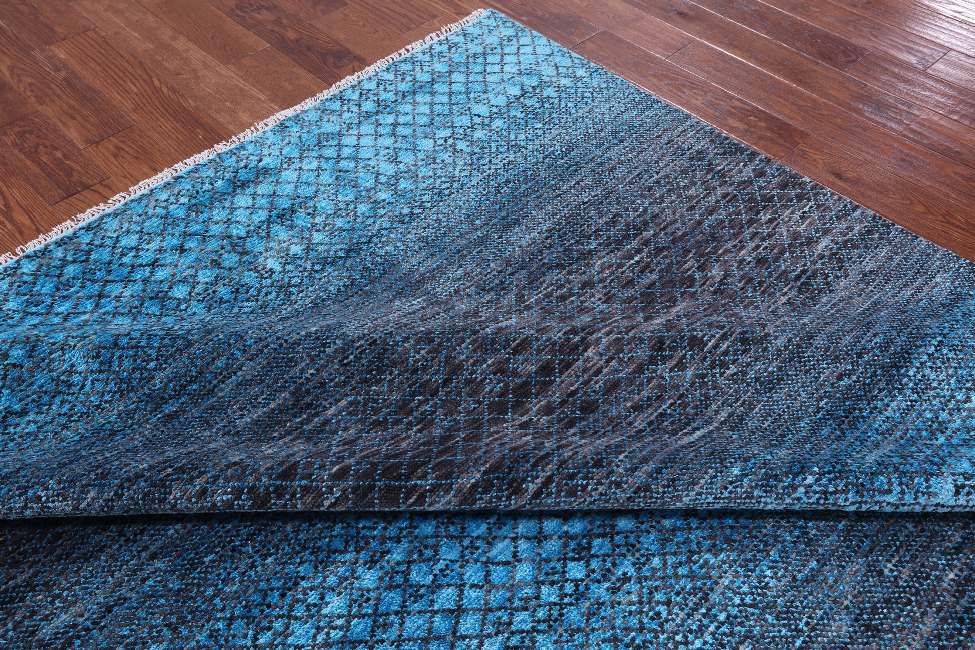 Savannah Grass Hand Knotted Wool & Silk Rug - 8' 2" X 10' 0" - Golden Nile