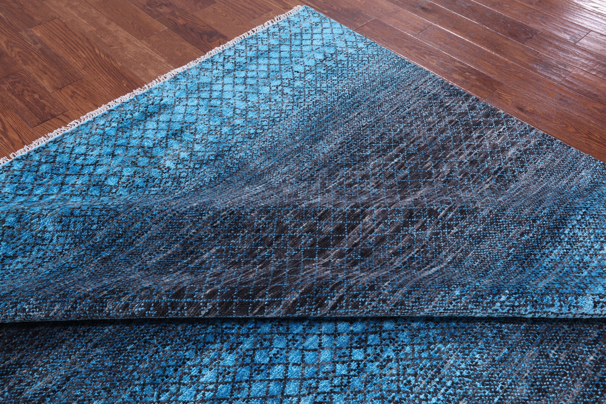 Savannah Grass Hand Knotted Wool & Silk Rug - 8' 2" X 10' 0" - Golden Nile