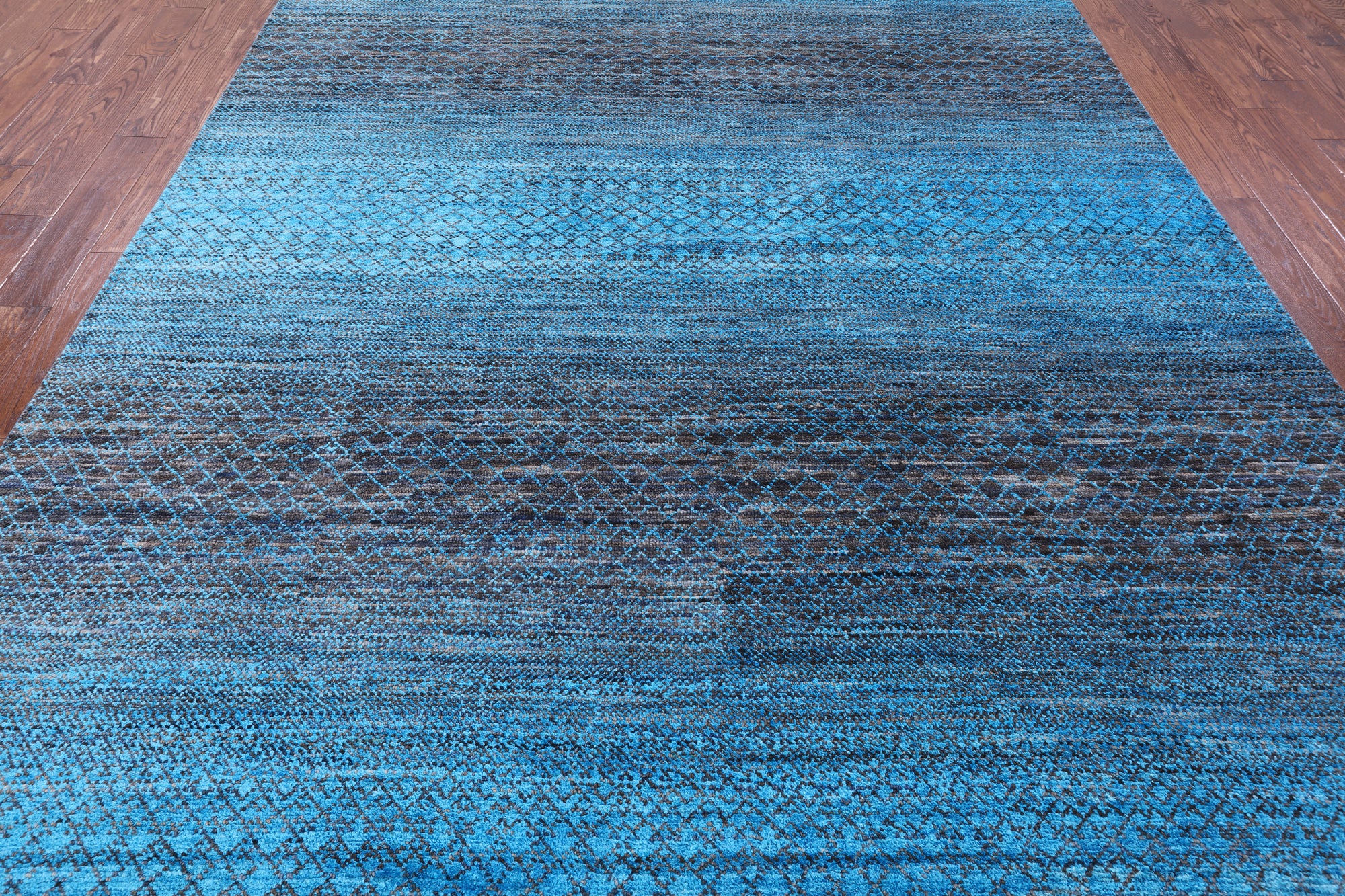 Savannah Grass Hand Knotted Wool & Silk Rug - 8' 1" X 10' 2" - Golden Nile