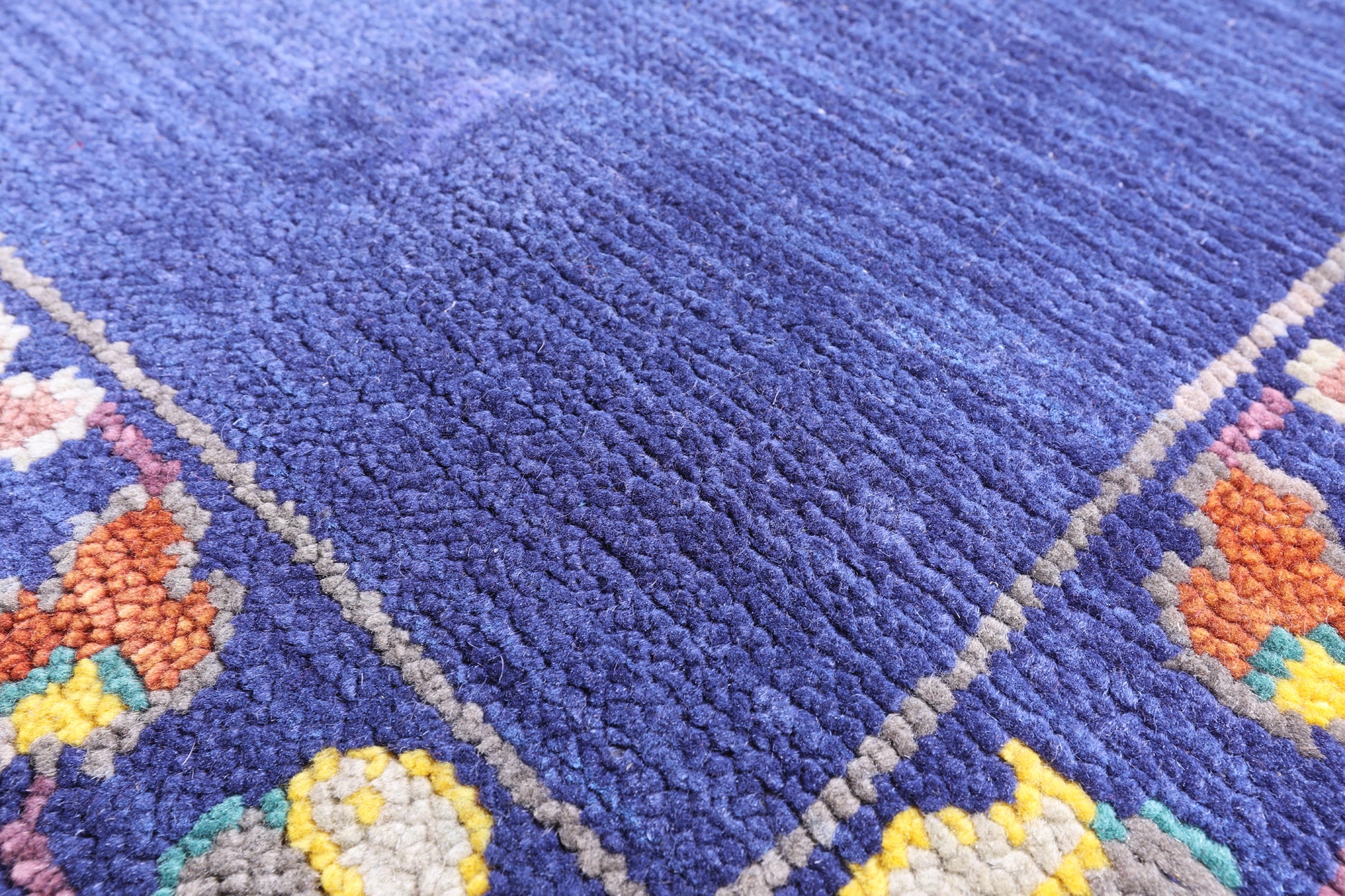 Blue Persian Tabriz Hand Knotted Wool Rug - 9' 3" X 12' 3" - Golden Nile