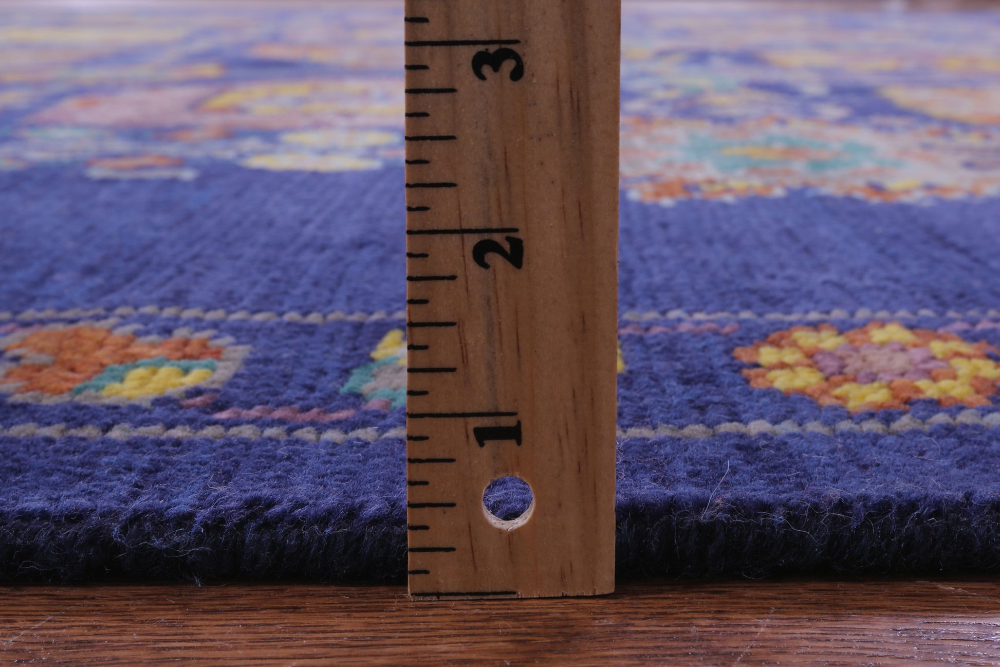 Blue Persian Tabriz Hand Knotted Wool Rug - 9' 3" X 12' 3" - Golden Nile