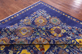 Blue Persian Tabriz Hand Knotted Wool Rug - 9' 3" X 12' 3" - Golden Nile