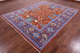 Turkish Oushak Hand Knotted Wool Rug - 8' 3" X 10' 2" - Golden Nile
