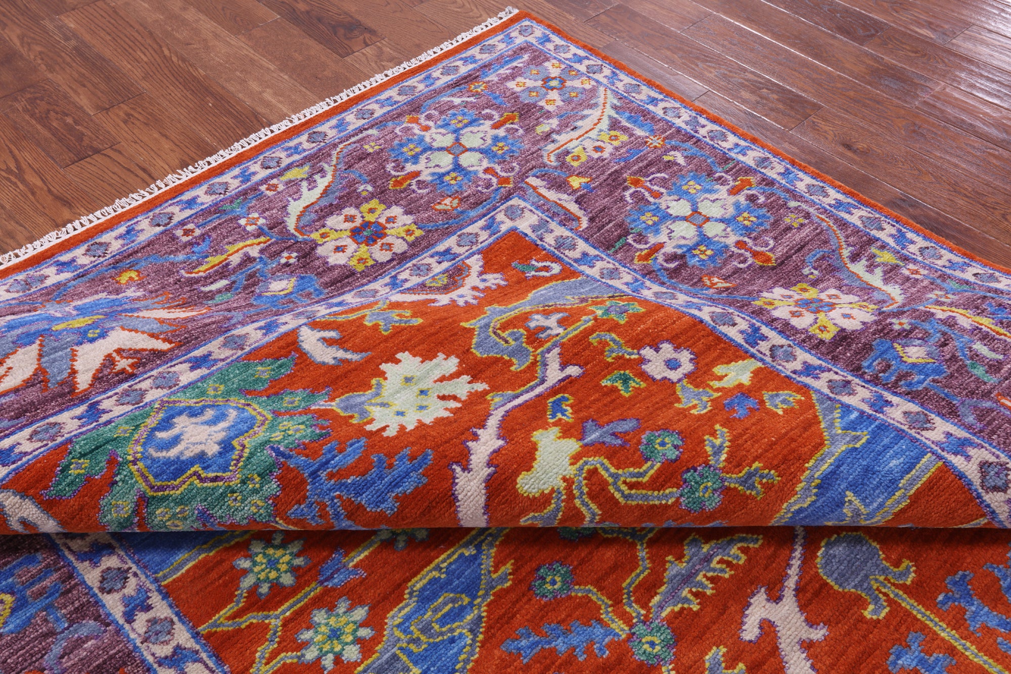 Turkish Oushak Hand Knotted Wool Rug - 8' 3" X 10' 2" - Golden Nile