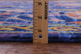 Blue William Morris Hand Knotted Wool Rug - 8' 0" X 10' 3" - Golden Nile
