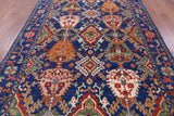 Blue Turkish Oushak Hand Knotted Wool Rug - 6' 1" X 8' 11" - Golden Nile