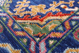 Blue Turkish Oushak Hand Knotted Wool Rug - 6' 1" X 8' 11" - Golden Nile