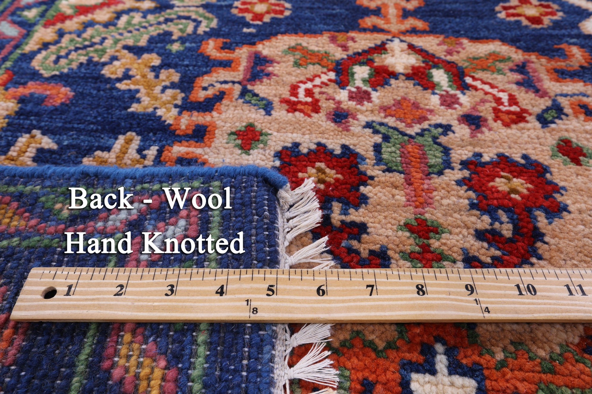 Blue Turkish Oushak Hand Knotted Wool Rug - 6' 1" X 8' 11" - Golden Nile